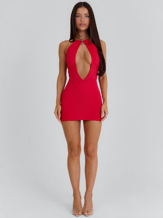 POLYXENA MINI DRESS RED Mini Dress 