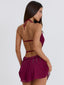 PRISILA MINI DRESS DEEP RED Mini Dress 