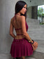 PRISILA MINI DRESS DEEP RED Mini Dress 