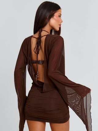 ROBERTA MINI DRESS CHOCOLATE Mini Dress 
