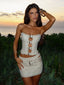 RODEO MINI SKIRT SAND Mini Skirt 