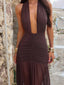 ROSII MAXI DRESS CHOCOLATE BROWN Maxi Dress 