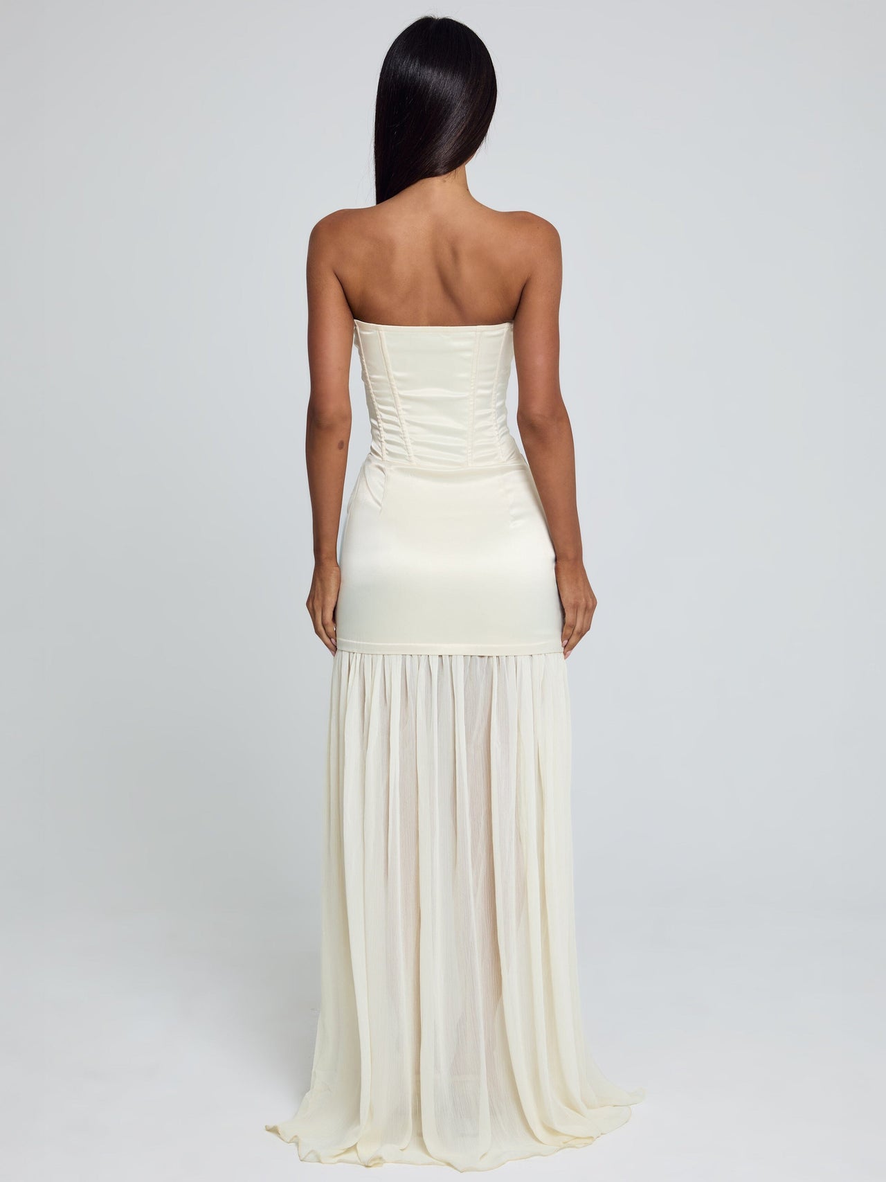 ivory maxi dress uk Avery Long Sleeve Maxi Dress - Ivory