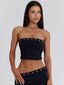 ROXIE LONGLINE TOP BLACK Top 