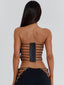 ROXIE LONGLINE TOP BLACK Top 