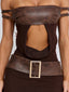 ROZIA MAXI DRESS BROWN Maxi Dress 