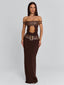 ROZIA MAXI DRESS BROWN Maxi Dress 