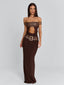 ROZIA MAXI DRESS BROWN Maxi Dress 