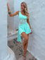 SCALA MINI DRESS AQUA Mini Dress 