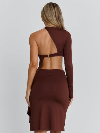 SERNA MIDI DRESS CHOCOLATE Midi Dress 