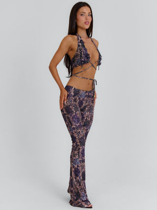 SHANEL PANTS DEEP PURPLE Pants 