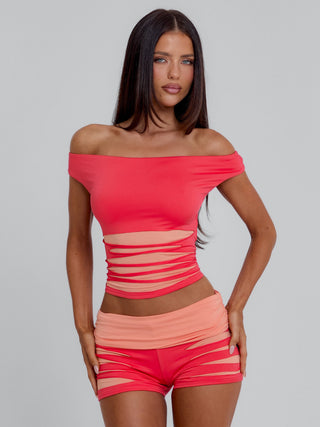 SHERRY SHORTS ORANGE Shorts 