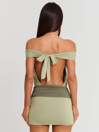 SHILOU MINI DRESS SAGE Mini Dress 