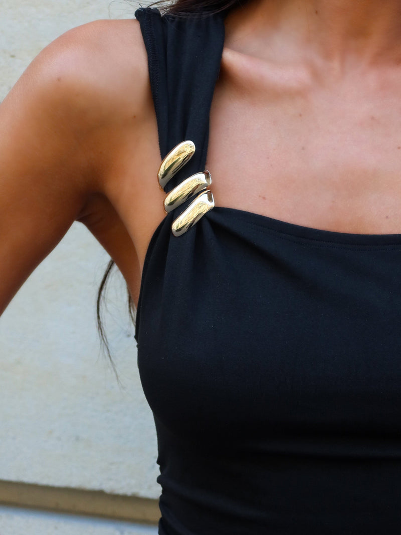 SILVIA PLAYSUIT BLACK Playsuit 