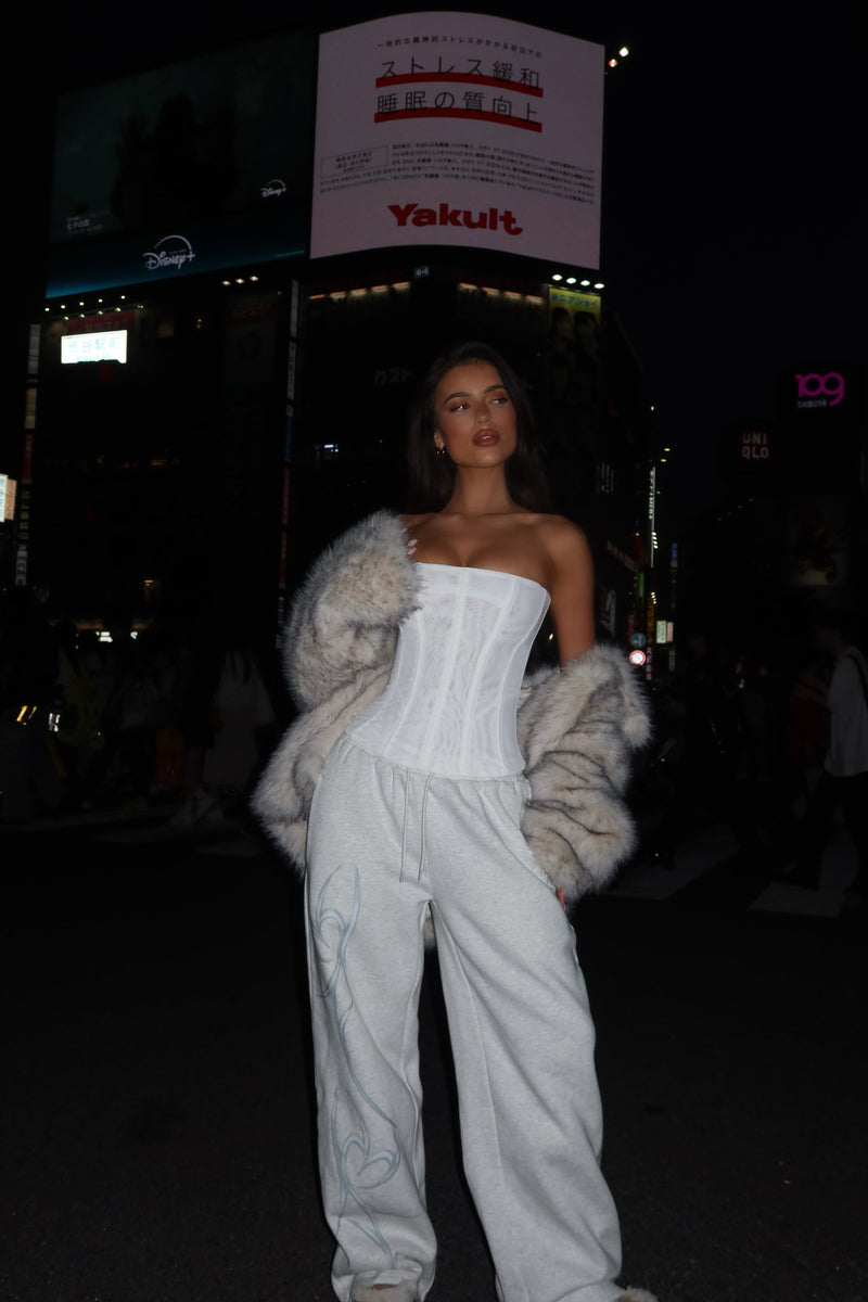 SOLA MESH CORSET TOP WHITE Corset 