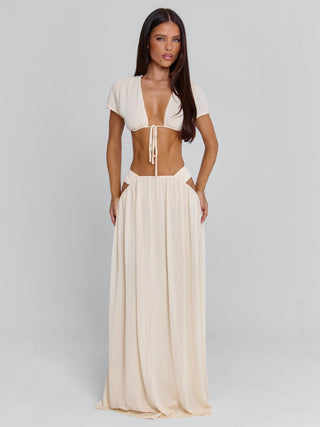 SOLEIA TOP CREAM Crop Top 