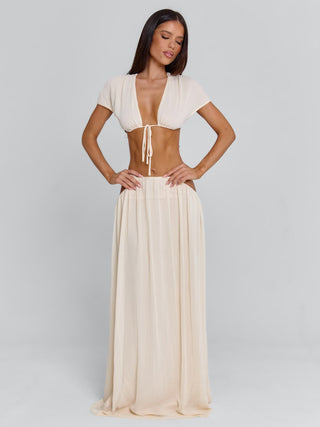 SOLEIA MAXI SKIRT CREAM Maxi Skirt 