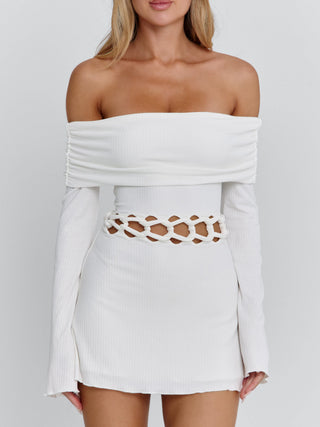 SYLVAINE MINI DRESS WHITE Mini Dress 