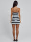 TAHIRA MINI DRESS BLACK STRIPE Mini Dress 