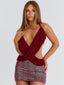 TAMANNA MINI DRESS DEEP RED Mini Dress 
