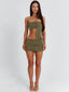 ULYSSA MINI DRESS KHAKI Mini Dress 