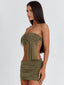 ULYSSA MINI DRESS KHAKI Mini Dress 