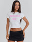 UNBLOCK ME BABY TEE WHITE Crop Top 