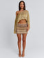 VALINA MINI SKIRT GOLD Mini Skirt 