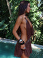 VALLI MINI DRESS BROWN Mini Dress 
