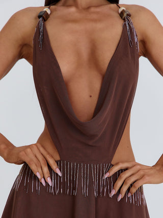 VALLI MINI DRESS BROWN Mini Dress 