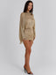 VANNA MINI DRESS GOLD Mini Dress 