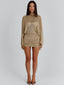 VANNA MINI DRESS GOLD Mini Dress 