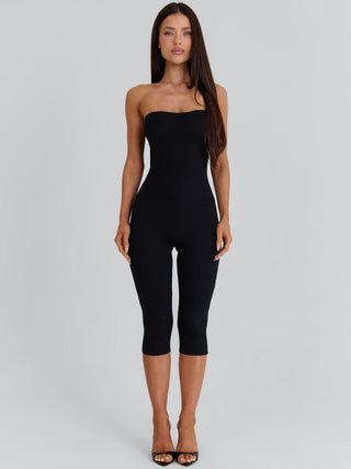 VICTORIA CAPRI JUMPSUIT BLACK Jumpsuit 