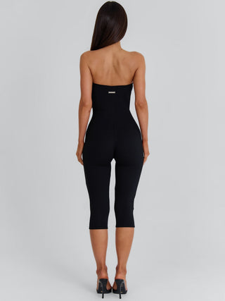 VICTORIA CAPRI JUMPSUIT BLACK Jumpsuit 