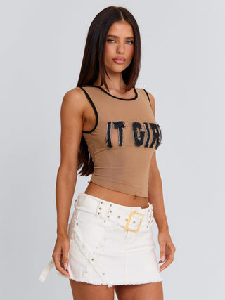 NOVAI MINI SKIRT WHITE Mini Skirt 