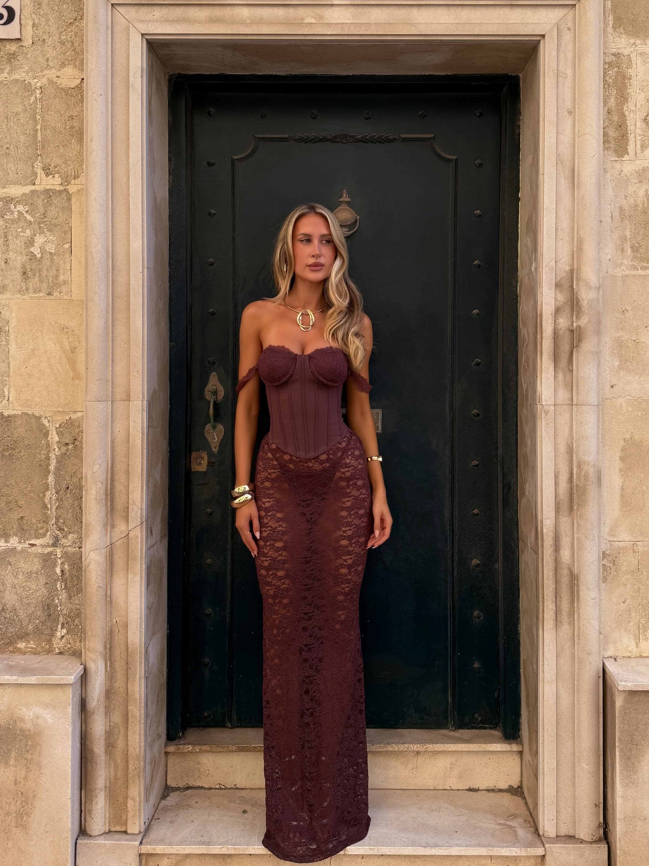 zana maxi dress outcast Outcast Zana white lace dress by Outcast Clothing