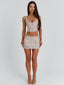ZAYA MINI SKIRT BEIGE Mini Skirt 