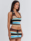 ZOEY MINI SKIRT MULTI STRIPE Mini Skirt 