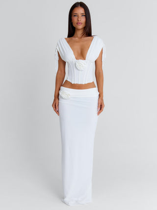 ZURAI MAXI SKIRT WHITE Maxi Skirt 