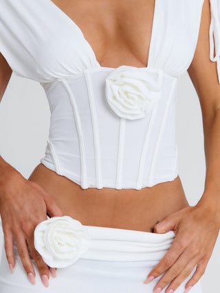 ZURAI TOP WHITE Corset 